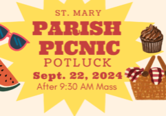 St Mary Parish Picnic Potluck event